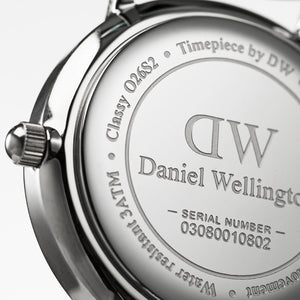 Daniel Wellington Classy Oxford White Dial Two Tone Nylon Strap Watch For Women - DW00100072