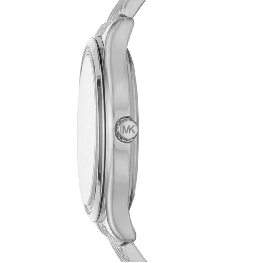 Michael Kors Mindy White Dial Silver Steel Strap Watch For Women - MK7075