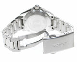 Silver wristwatch with open clasp