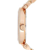 Michael Kors Parker Mother of Pearl Pink Dial Two Tone Steel Strap Watch for Women - MK6492