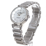 Coach Sports Crystals Silver Dial Silver Steel Strap Watch for Women - 14502194