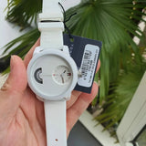 Tommy Hilfiger Denim White Dial White Rubber Strap Watch for Men - 1791558