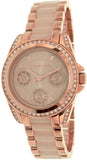 Michael Kors Blair Rose Gold Dial Two Tone Steel Strap Watch for Women - MK6175