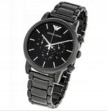 Emporio Armani Luigi Chronograph Black Dial Black Stainless Steel Watch For Men - AR1895