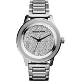 Michael Kors Kinley Diamond Pave Silver Dial Silver Steel Strap Watch for Women - MK5996