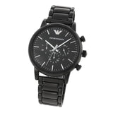 Emporio Armani Luigi Chronograph Black Dial Black Stainless Steel Watch For Men - AR1895