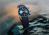 Tag Heuer Carrera Skipper Automatic Chronograph Blue Dial Blue Nylon Strap Watch for Men - CBS2213.FN6002