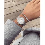 Michael Kors Darci Silver Dial Two Tone Steel Strap Watch for Women - MK3405