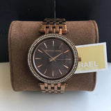 Michael Kors Darci Quartz Brown Dial Brown Steel Strap Watch For Women - MK3416