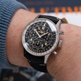 Breitling Navitimer Ref. 806 1959 Re-Edition Black Dial Brown Leather Strap Watch for Men - AB0910371B1X1