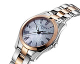 Tissot T Wave Mother of Pearl Dial Two Tone Steel Strap Watch For Women - T112.210.22.113.01