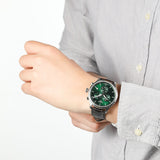 Tissot Chrono XL Chronograph Classic Green Dial Brown Leather Strap Watch For Men - T116.617.16.091.00