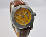 Breitling Avenger 11 Seawolf Stainless Steel Cobra Yellow Dial Mens Watch - A1733110/I519/434X