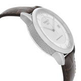 Tissot Luxury Powermatic 80 Silver Dial Brown Leather Strap Watch For Men - T086.407.16.031.00