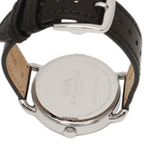 Coach Delancey White Dial Black Leather Strap Watch for Women - 14502714