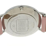 Coach Perry Silver Dial Pink Leather Strap Watch for Women - 14503516