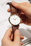 IWC Portofino Automatic White Dial Brown Leather Strap Watch for Men - IW356504