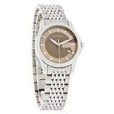 Gucci G Timeless Brown Dial Silver Steel Strap Watch For Women - YA126503