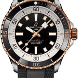 Breitling Superocean Automatic 42 Black Dial Black Rubber Strap Watch for Men - U17375211B1S1