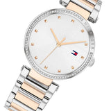 Tommy Hilfiger Lynn Quartz White Dial Two Tone Steel Strap Watch For Women - 1782236