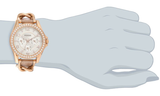 Fossil Riley White Dial Beige Leather Strap Watch for Women - ES3465