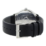 Calvin Klein Minimal Silver Dial Black Leather Strap Watch for Men - K3M221CY