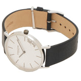 Coach Perry White Dial Black Leather Strap Watch for Women - 14503115