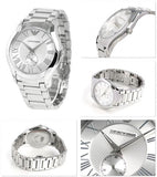 Emporio Armani Dress Quartz Silver Dial Silver Steel Strap Watch For Men - AR11084