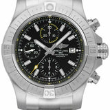 Breitling Avenger Chronograph 45mm Black Dial Silver Steel Strap Watch for Men - A13317101B1A1