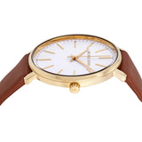 Michael Kors Pyper Quartz Silver Dial Brown Leather Watch For Women - MK2740