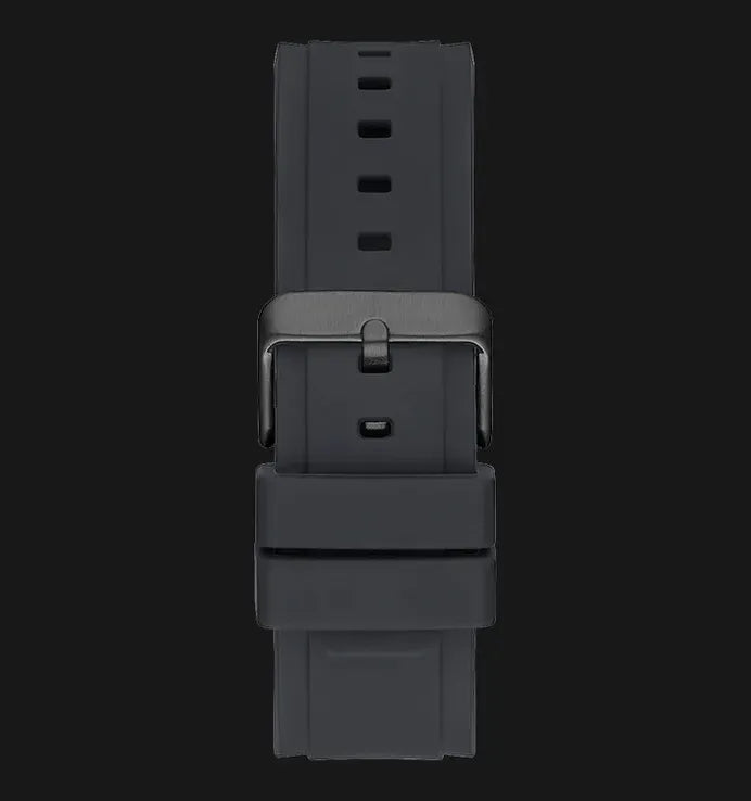 Guess Matrix Multifunction Grey Dial Grey Rubber Strap Watch for Men - GW0423G3