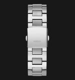 Guess Empire Quartz Black Dial Silver Steel Strap Watch For Men - GW0489G1