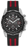 Guess Octane Chronograph Black Dial Two Tone Silicone Strap Watch For Men - W1047G1