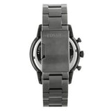 Fossil Townsman Chronograph Black Dial Silver Steel Strap Watch for Men - FS5349