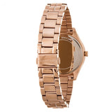 Michael Kors Lauryn Blue Dial Rose Gold Steel Strap Watch for Women - MK3723