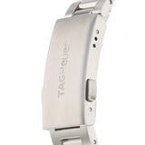 Silver watch clasp with TAGHeuer engraved.