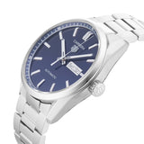 Tag Heuer Carrera Day Date Blue Dial Silver Steel Strap Watch for Women - WBN2012.BA0640