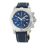 Breitling Avenger Chronograph 45mm Blue Dial Blue Calfskin Strap Watch for Men - A13317101C1X2