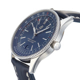 Breitling Navitimer Automatic 41 Blue Dial Blue Leather Strap Watch for Men - A17326161C1P3