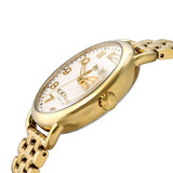 Coach Delancey Classic White Dial Gold Steel Strap Watch for Women - 14502261