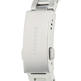 Silver watch clasp with Tag Heuer engraving.