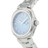 Tag Heuer Link Quartz Diamonds Blue Mother of Pearl Dial Silver Steel Strap Watch for Women - WBC1313.BA0600