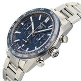 Tag Heuer Carrera Chronograph Blue Dial Silver Steel Strap Watch for Men - CBN2A1A.BA0643