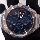 Maserati Traguardo Blue Dial Silver Steel Strap Watch For Men - R8853112505