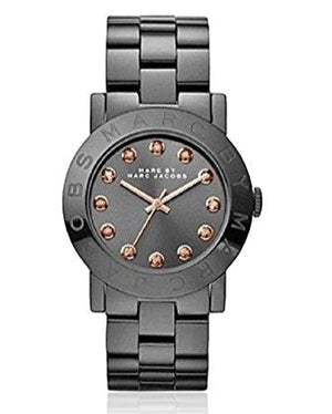 Marc Jacobs Rock Crystal Grey Dial Grey Steel Strap Watch for Women - MBM8596