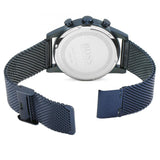 Hugo Boss Navigator Chronograph Blue Dial Blue Mesh Bracelet Watch for Men - 1513538