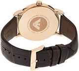 Emporio Armani Luigi Classic Brown Dial Brown Leather Strap Watch For Men - AR2503