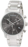 Calvin Klein City Chronograph Black Dial Silver Steel Strap Watch for Men - K2G27143