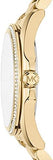 Michael Kors Bradshaw Quartz Gold Dial Gold Steel Strap Watch For Women - MK6555