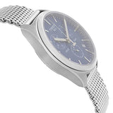 Tissot PR 100 Chronograph Blue Dial Silver Mesh Bracelet Watch for Men - T101.417.11.041.00